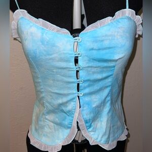 Heart Moon Star Blue Top